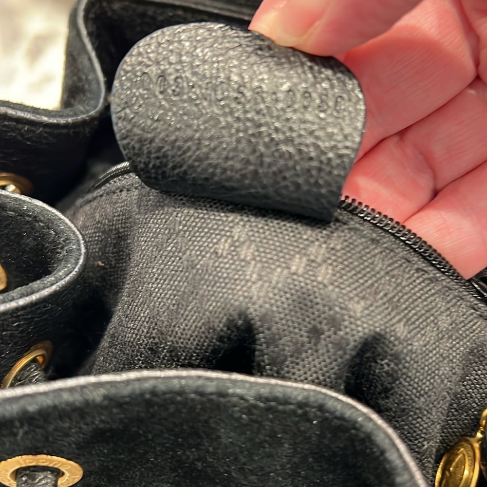 Gucci Mini Bamboo Backpack in Black Suede with COA EUC - Picture 13 of 17